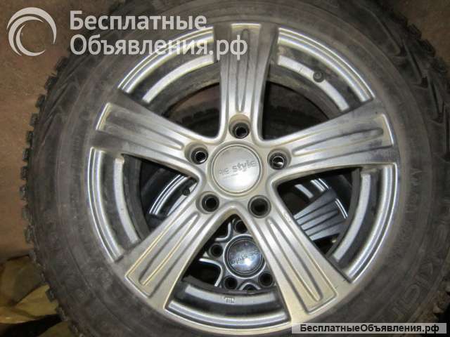 Комплект зимних колес R15 (шипованные шины + диски)