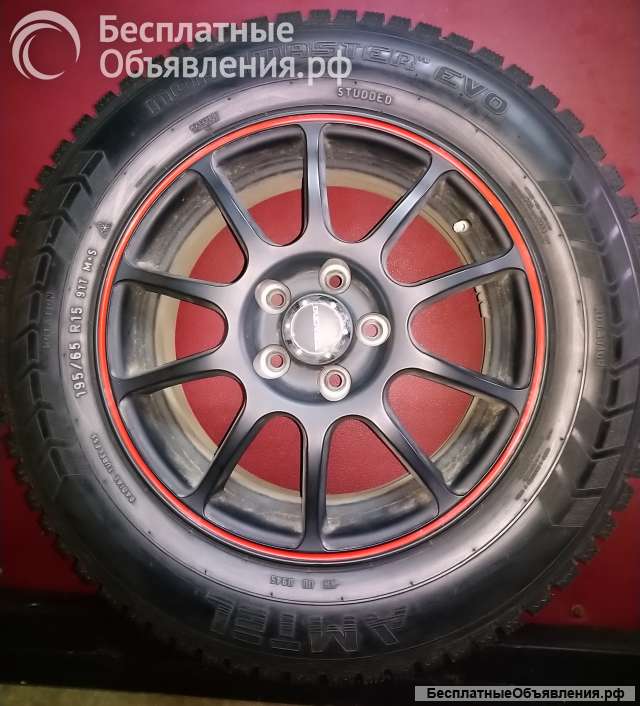 Зимний комплект резины шипы на литых дисках