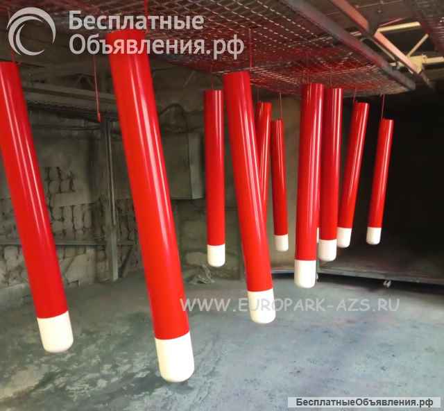 Защитные дуги безопасности столбики и отбойники для АЗС, АГНКС, АГЗС