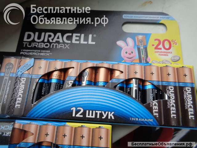 DURAСELL батарейки в упаковке 12 штук