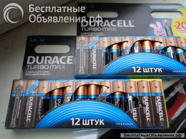DURAСELL батарейки в упаковке 12 штук