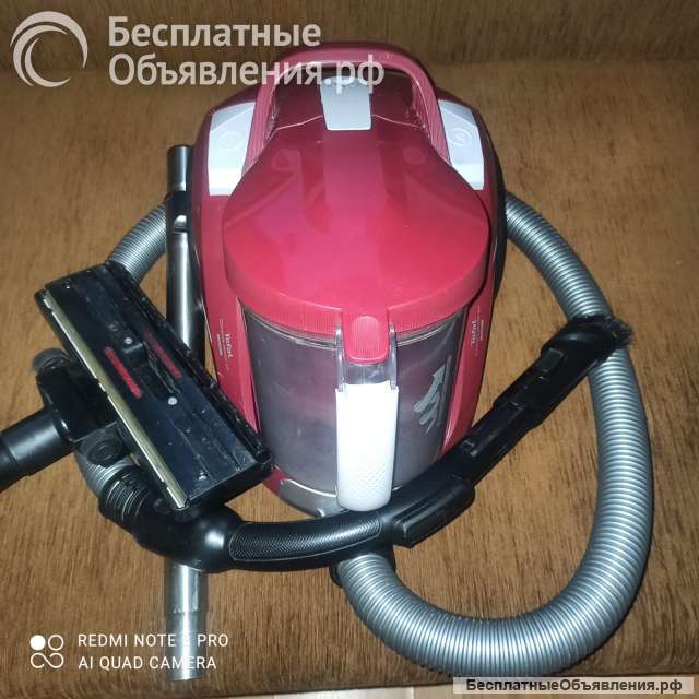 Б/у пылесос ТЕФАЛЬ мощный, multicyclone, контейнер, сухая
