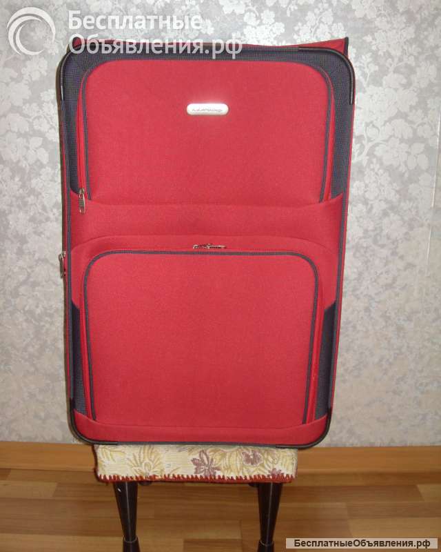 Чемодан дорожный тканевый на колёсах "L. Lambertazzi"