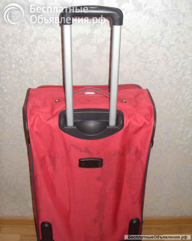 Чемодан дорожный тканевый на колёсах "L. Lambertazzi"