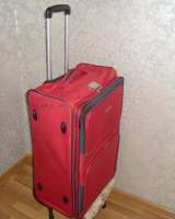 Чемодан дорожный тканевый на колёсах "L. Lambertazzi"