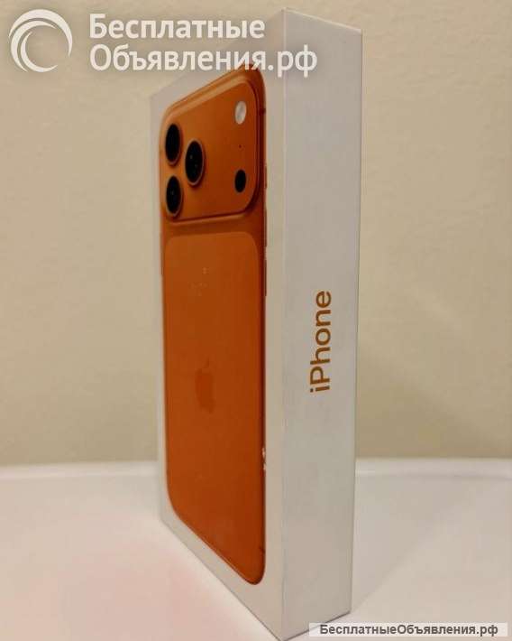 Apple iPhone 17 Pro Max, разблокированный, 256 ГБ, цвет Cosmic Orange, НОВЫЙ