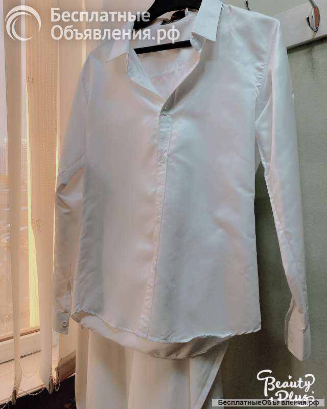Рубашка м др белая 46-48 Новая