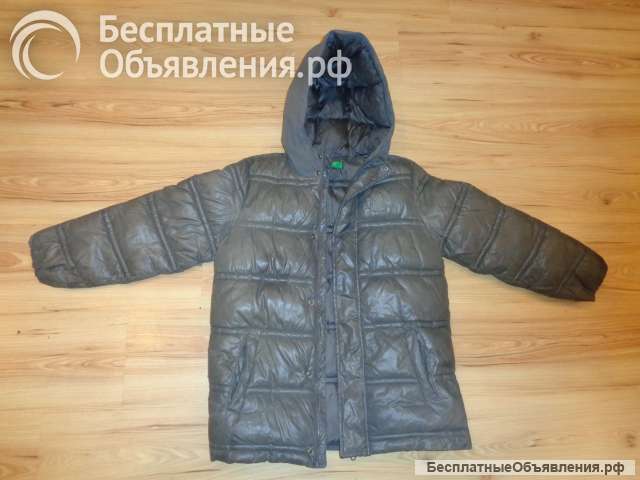 Куртка теплая BENETTON для мальчика зима-осень на 10-11 лет рост 150 см