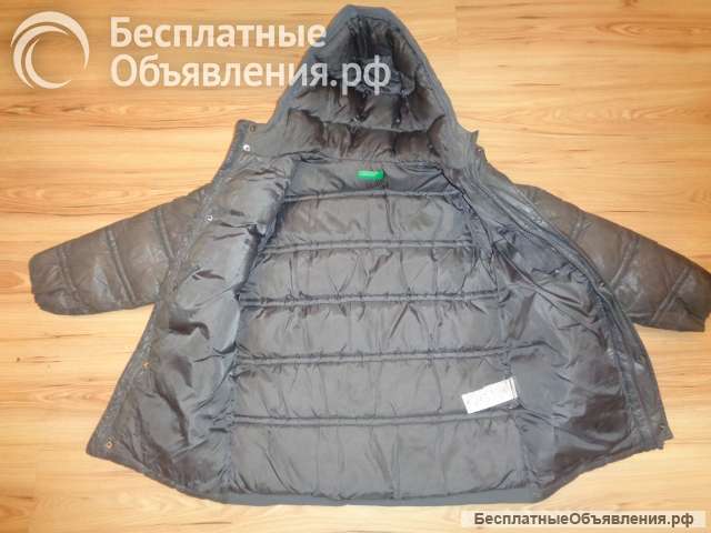 Куртка теплая BENETTON для мальчика зима-осень на 10-11 лет рост 150 см