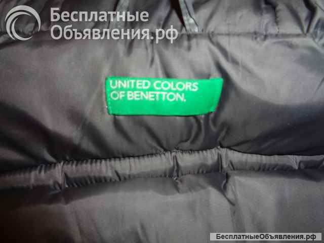 Куртка теплая BENETTON для мальчика зима-осень на 10-11 лет рост 150 см