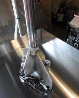 Пресс для колки замороженных брикетов жира, глазури, шоколада