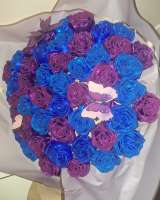 Букеты из атласных лент