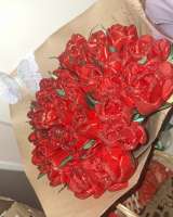 Букеты из атласных лент