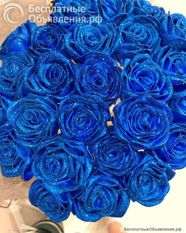 Букеты из атласных лент