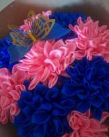 Букеты из атласных лент