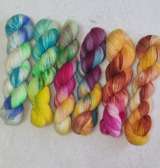 Носочная пряжа ручного окрашивания
