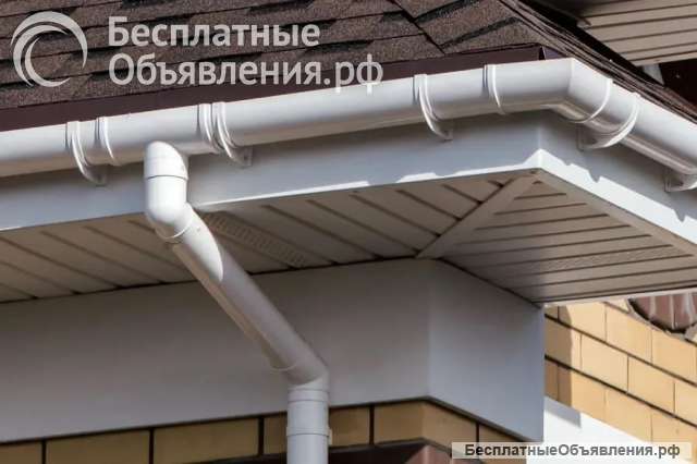 Водосток ПВХ 120/80 белый/серый