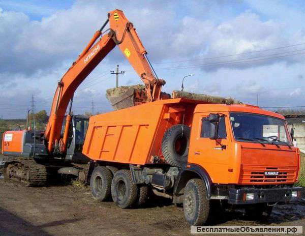 Вывоз грунта, до 5000 кубов в день, от 250 руб за куб