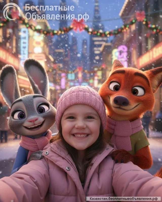 Создание ии фото для детей с персонажами на новый год