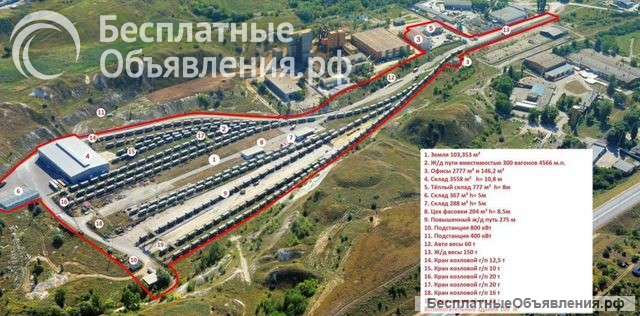 Базу с ж/д путями