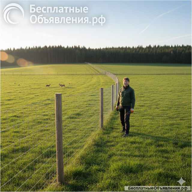 Шарнирная сетка для фермеров и дорог (узловая, лесная)