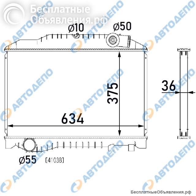 HINO Ranger RANGER, SPACE RANGER Радиатор охлаждения двигателя