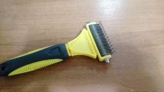 Двусторонняя щетка для собак и кошек из стали