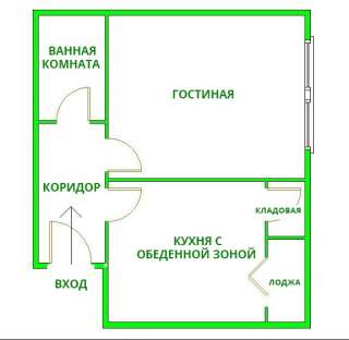 1-комнатная, 33 м² Satelit, Novi Sad, Serbia