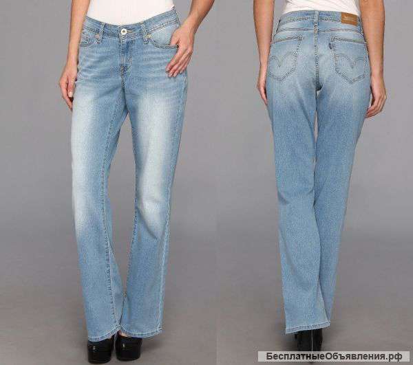 Levi's 529 Jeans Curvy Bootcut 5-pocket faded light women's size 4, 8, 10 NEW