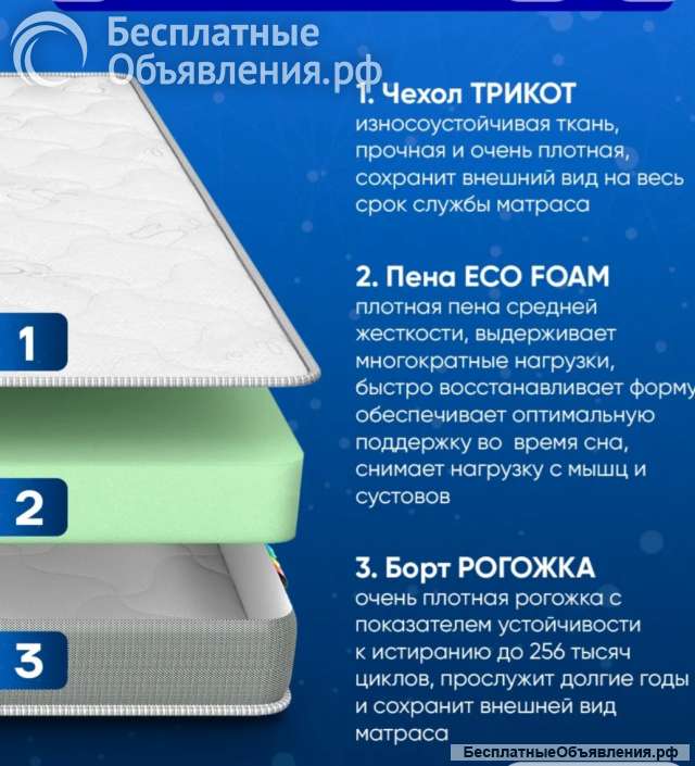 Матрас 140х200 ортопедический