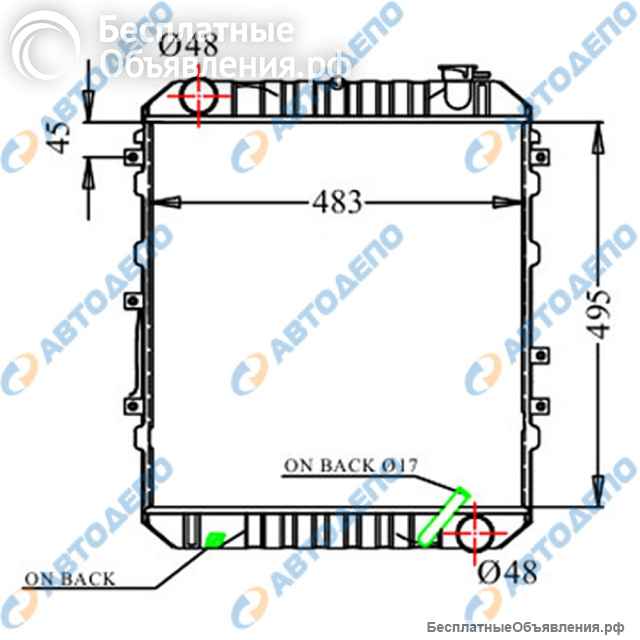 MAZDA TITAN Радиатор охлаждения двигателя