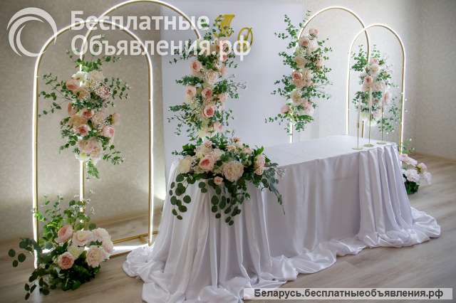 Оформление залов. Свадебный декор в Гродно.