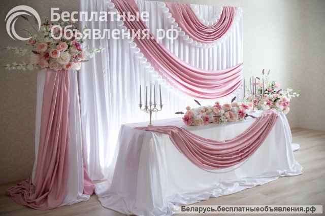 Оформление залов. Свадебный декор в Гродно.