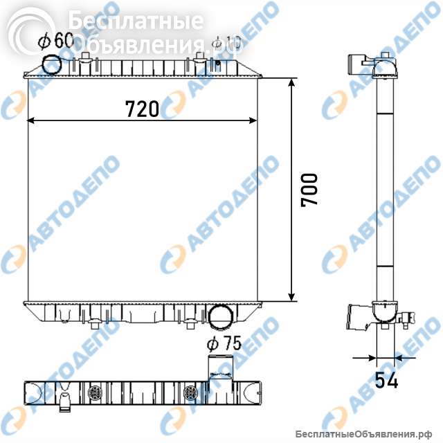 NISSAN DIESEL, QUON Радиатор охлаждения двигателя