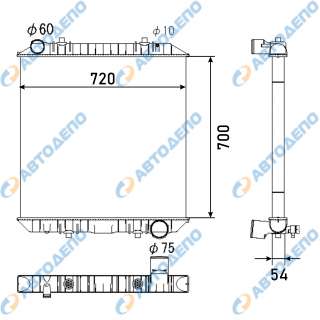 NISSAN DIESEL, QUON Радиатор охлаждения двигателя