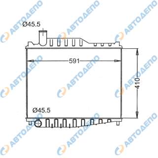 NISSAN DIESEL, UD, CONDOR 1999- Радиатор охлаждения двигателя