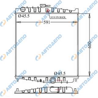 NISSAN UD, CONDOR LK260B NISSAN DIESEL, UD, CONDOR 1999- Радиатор охлаждения двигателя
