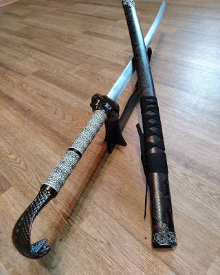 Катана кобра дракон подставка