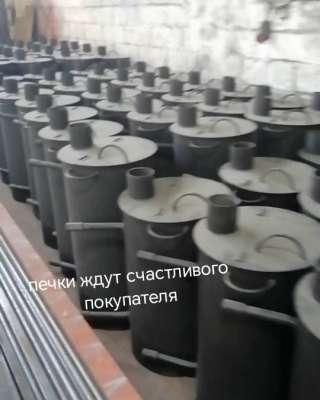 Надёжная печка с толстостенным нержавейным змеевиком