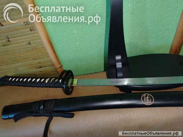Катана премиум красный дракон и чёрный дракон