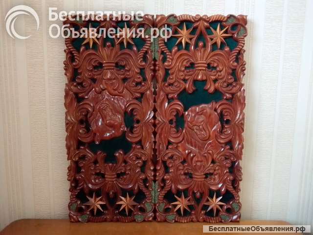 Нарды ручной работы из натурального дерева