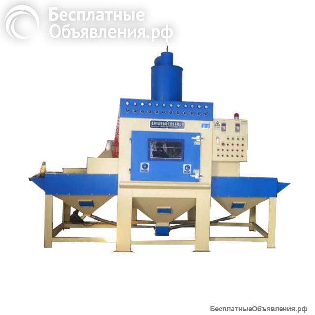 Конвейерная автоматическая пескоструйная камера KF-3515-16A