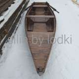 Лодка деревянная с рундуком