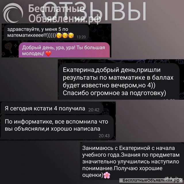 Репетитор по математике и информатике/ программированию