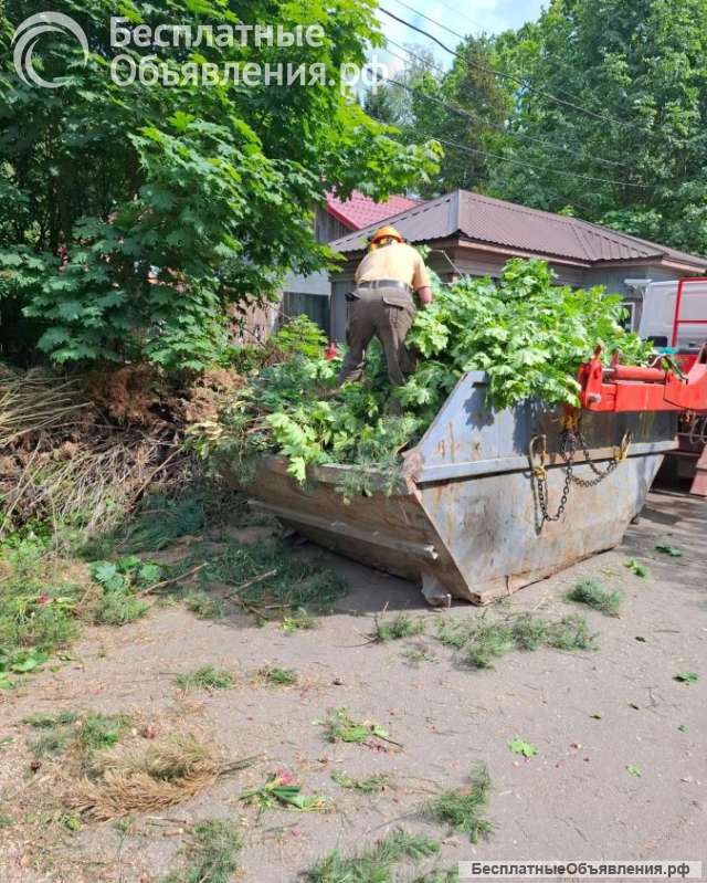 Вывоз мусора контейнерами 8 м3, 20 м3, 27 м3, а также ГАЗелями 8 м3-14 м3
