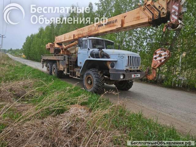 Автокран Ивановец, 25 тн, 31 м, Урал, 2013 г/в