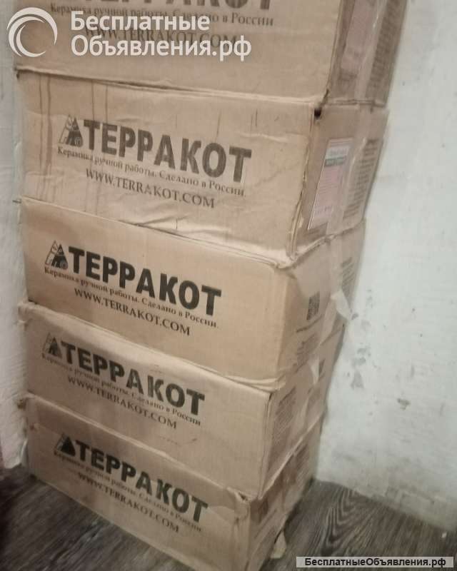 Плитки террокотовые, огнеупорные для каминов и печей