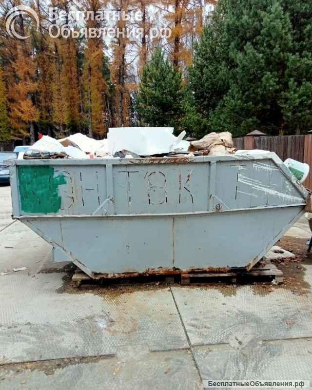 Вывозим мусор контейнерами 8м3, 20м3, 27м3 и ГАЗелями 7м3-12м3