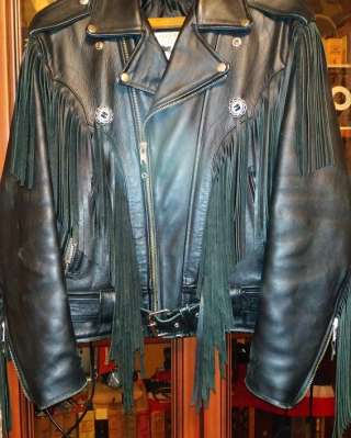 Мужская косуха с бахромой Alberto Premium