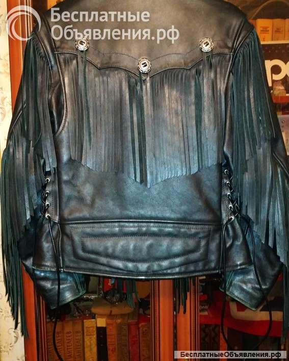 Мужская косуха с бахромой Alberto Premium